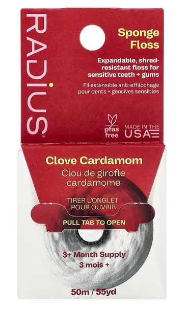 Dantų siūlas Radius Organic Clove Cardamom, 50m