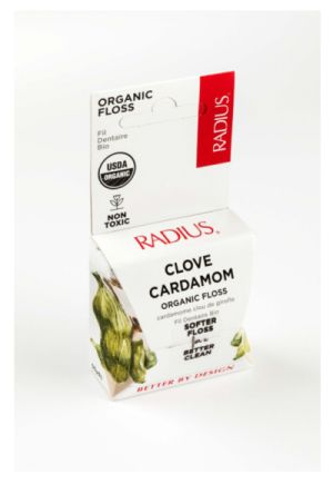 Dantų siūlas Radius Organic Clove Cardamom, 50m