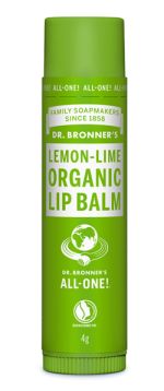 Ekologiškas lūpų balzamas Dr.Bronner's Lemon-Lime, 4g