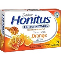 Dabur Honitus pastilės su apelsinu, 60g