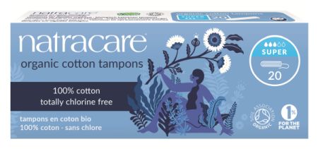 Tamponai Super NATRACARE, 20 vnt.